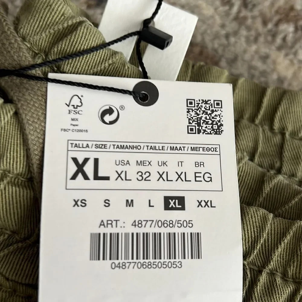 ZARA | Khaki | JOGGING PANTS WITH POCKETS - Picture 11 of 12